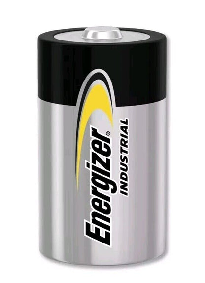 12 Energizer Industrial D Alkaline Batteries (EN95, LR20)