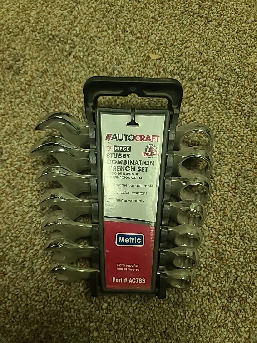 Autocraft 7 PC Stubby SAE Combo Wrench