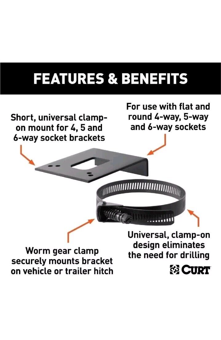 CURT 57204 Trailer Wire Connector Bracket