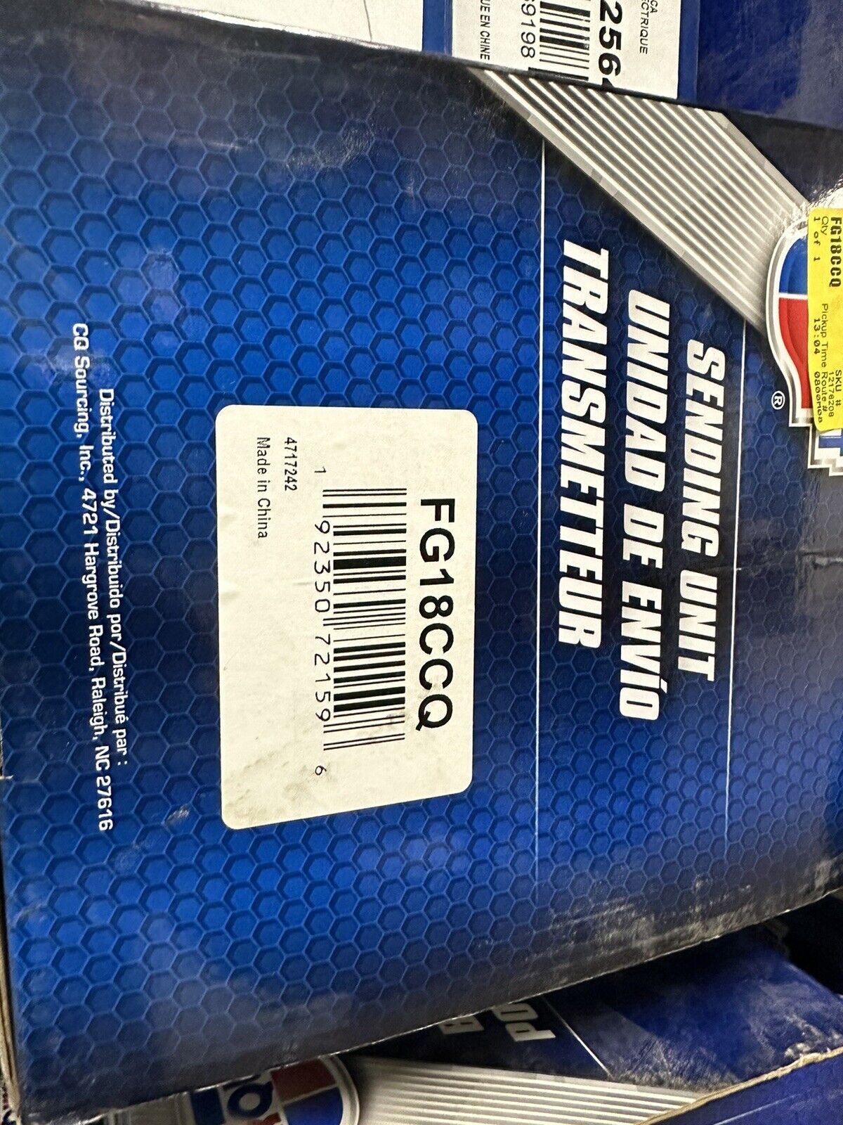 CARQUEST GMC Fuel Pump New FG18CCQ